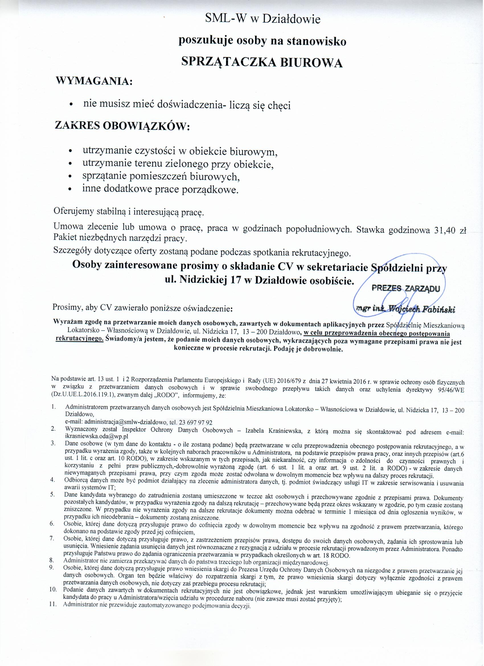 Oferta pracy
